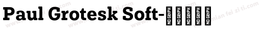 Paul Grotesk Soft字体转换